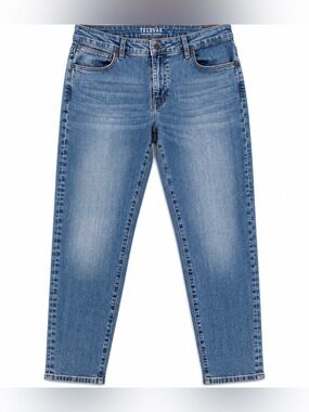 NWT Tecovas High Rise Tapered Jeans Women’s 31 Blue Western Cowgirl Stretch Deni